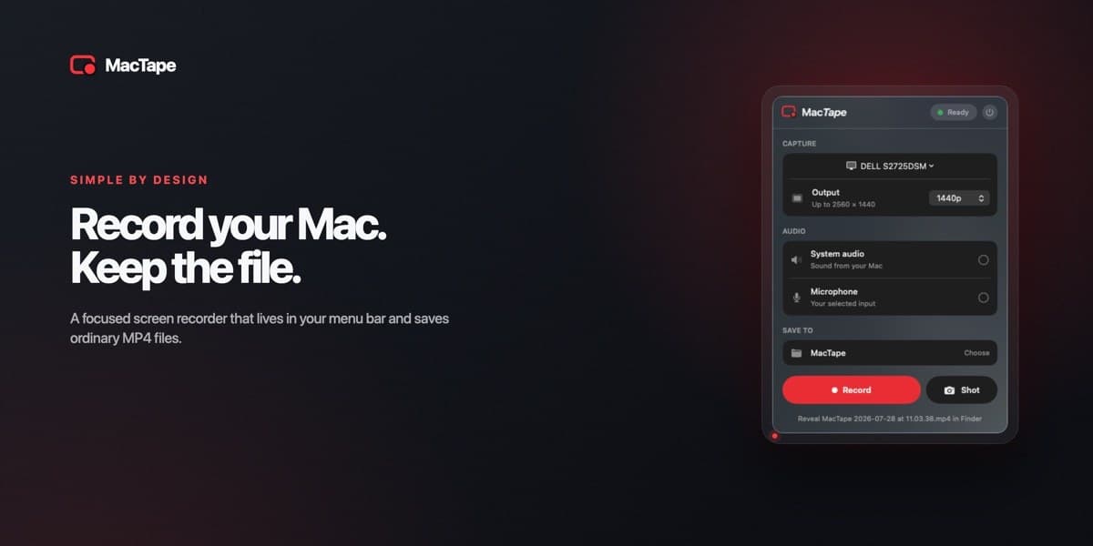MacTape preview